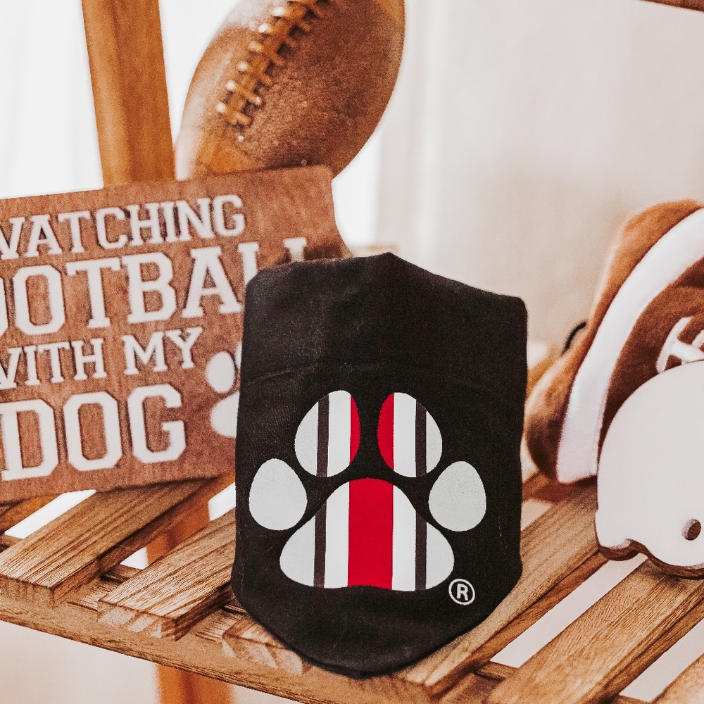 Ohio State Helmet Paw Print Over The Collar Bandana